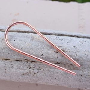 Minimal copper hair pin